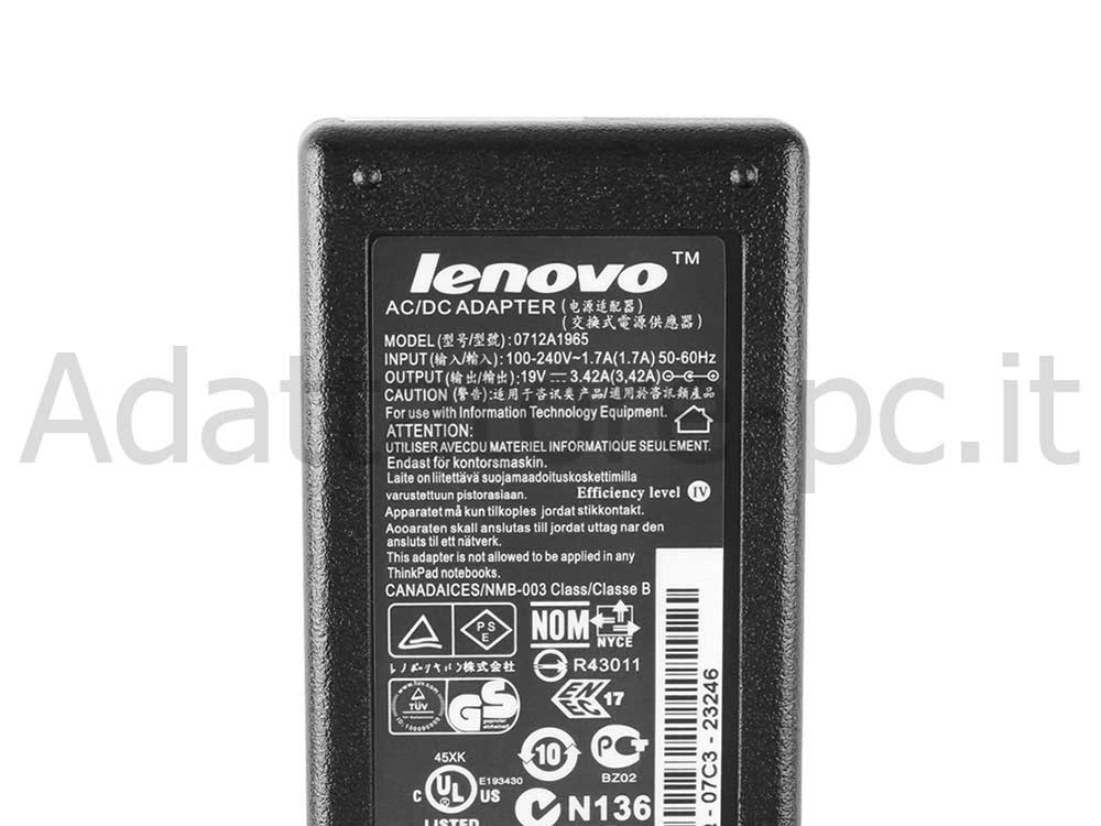 Originale Alimentatore Adattatore Caricabatterie Lenovo ThinkCentre M92p Tiny 3238-F7U