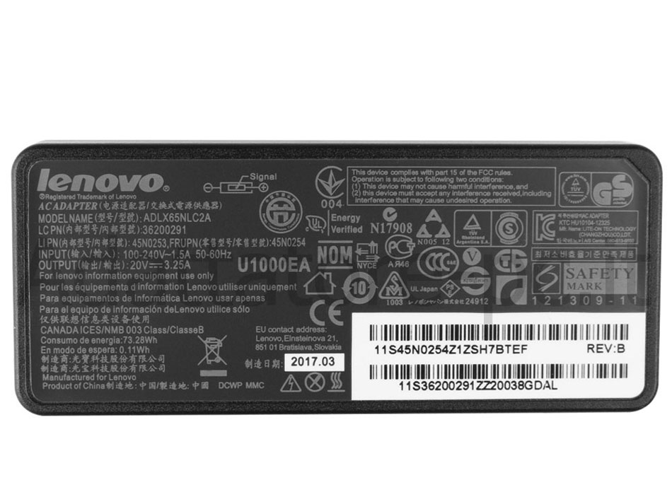 Originale Alimentatore Adattatore Caricabatterie Lenovo ThinkPad X131e 3367