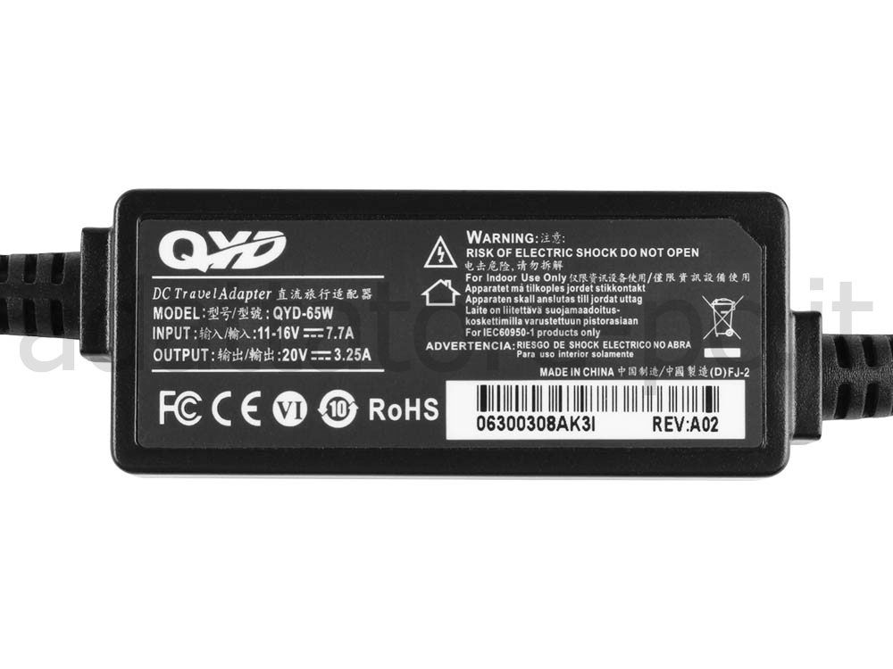65W USB-C Lenovo ThinkPad E14 Gen 5 G5 21JK DC Alimentatore Adattatore