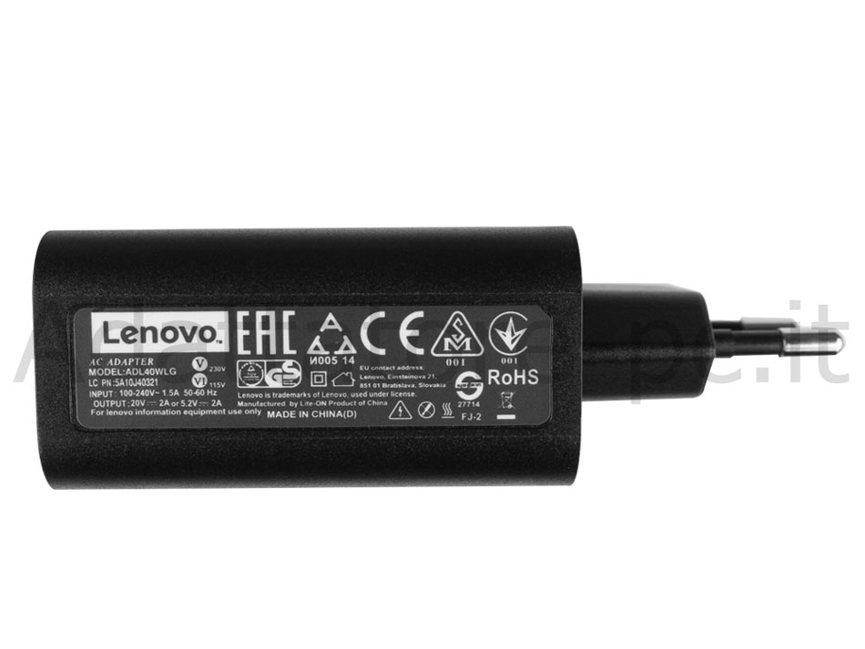 Originale Alimentatore Adattatore Caricabatterie Lenovo Yoga 3 Pro-1370 & Cavo di alimentazione USB