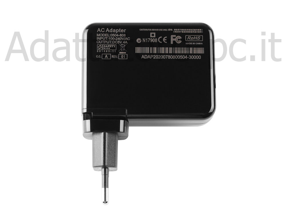 Alimentatore Adattatore per Lenovo Ideapad Miix 310-10ICR 80SG 20W