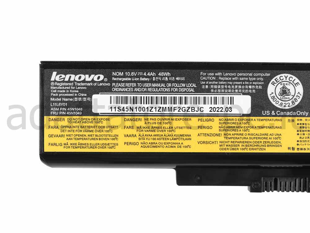 4400mAh 6 Cell Batteria Lenovo ThinkPad Edge E430 3254ALU E430 3254AMU