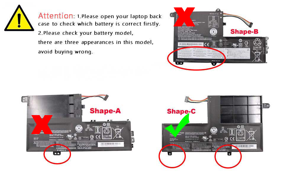 Lenovo Flex 3 15 1535 1570 Batteria 30Whr