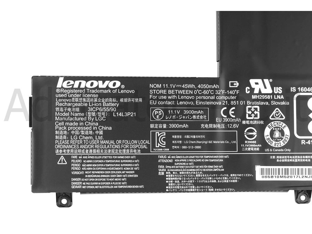 Lenovo Flex 3 15 1535 1570 Batteria 45Whr