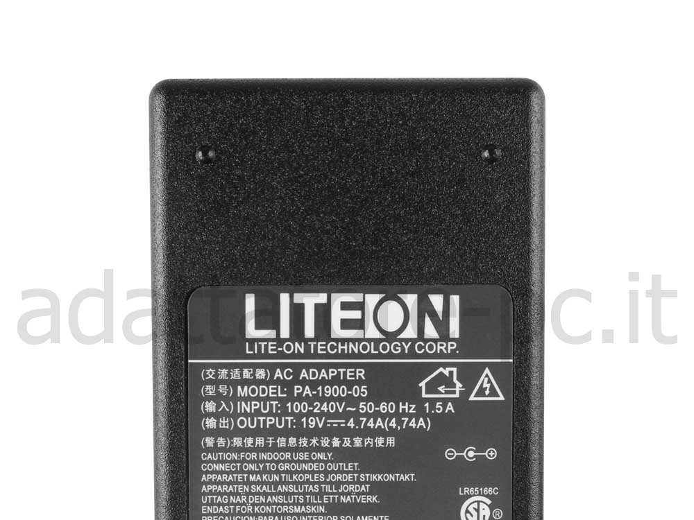 Originale Alimentatore Adattatore Caricabatterie Packard Bell EasyNote LE69 A4-5000 90W