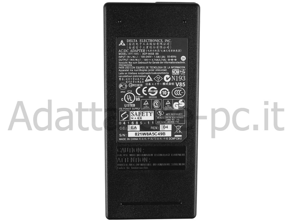 Alimentatore Adattatore Caricabatterie MSI GE40 2OL-258UA 90W