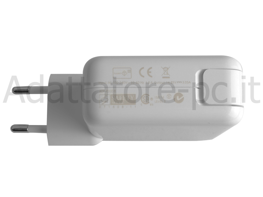 Alimentatore Caricabatterie per Apple MacBook Air MD760T/B 45W