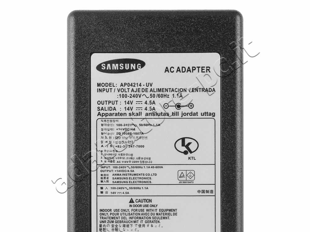Alimentatore Adattatore Caricabatterie Delta Samsung AD-6314C 63W