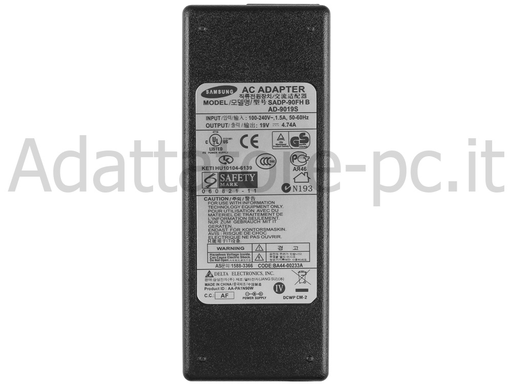 Alimentatore Adattatore Caricabatterie Samsung 700A4J DP700A4J 90W