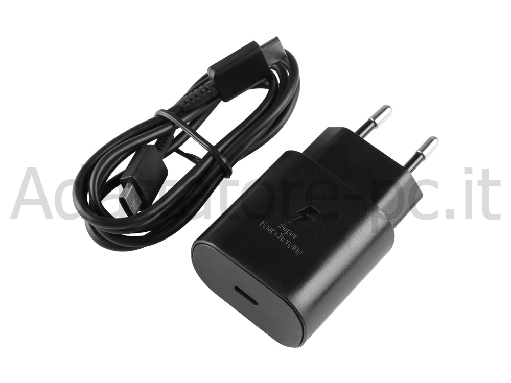 Originale 25W USB-C Samsung Galaxy A71 Alimentatore Adattatore