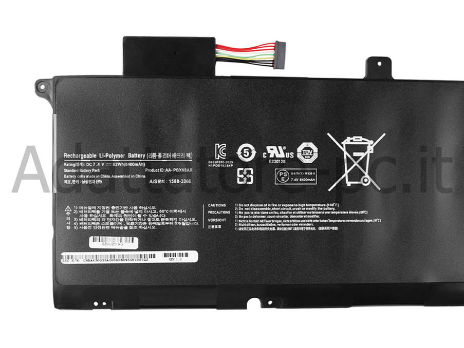 Originale 8400mAh 62Wh Batteria Samsung NP900X4B-A01DE