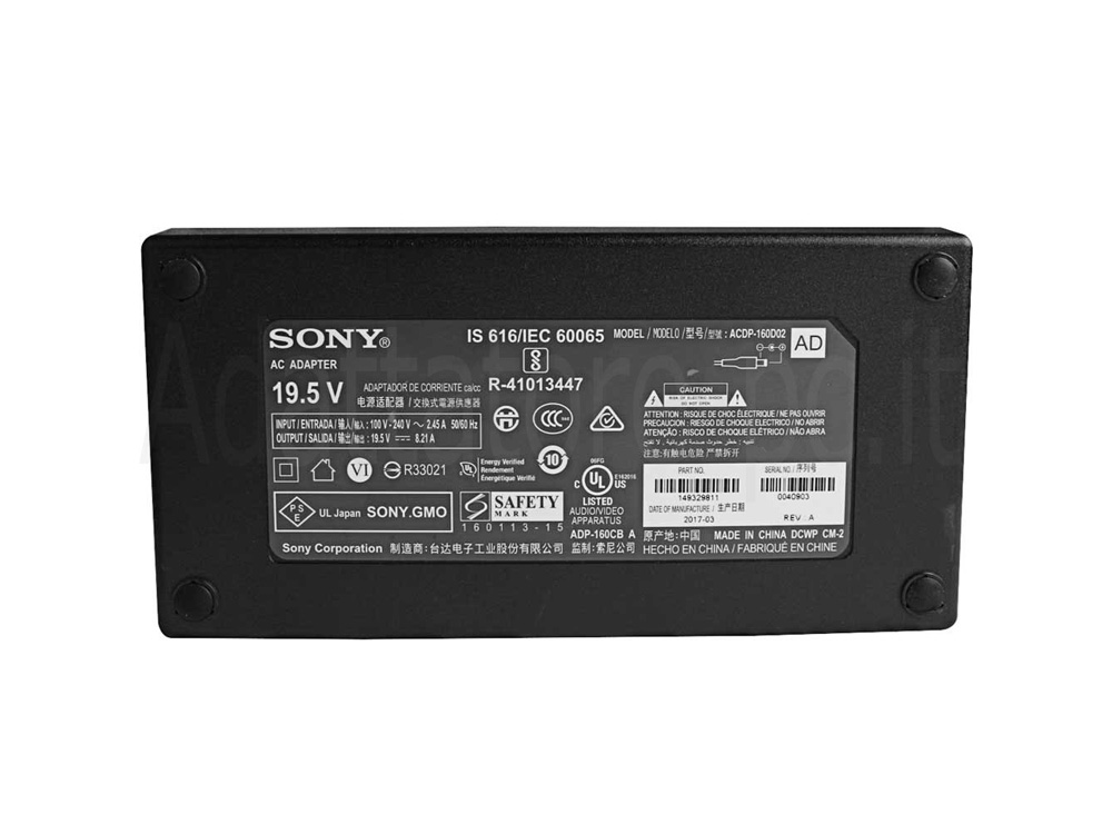 Originale 160W Sony ACDP-160M01 APDP-160A1B Alimentatore Adattatore