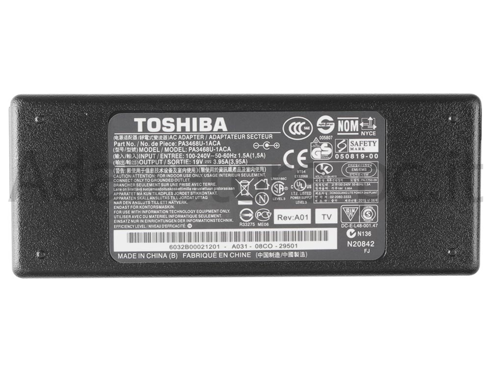 Alimentatore Adattatore Caricabatterie Toshiba API1AD43 ADP-90FB 75W