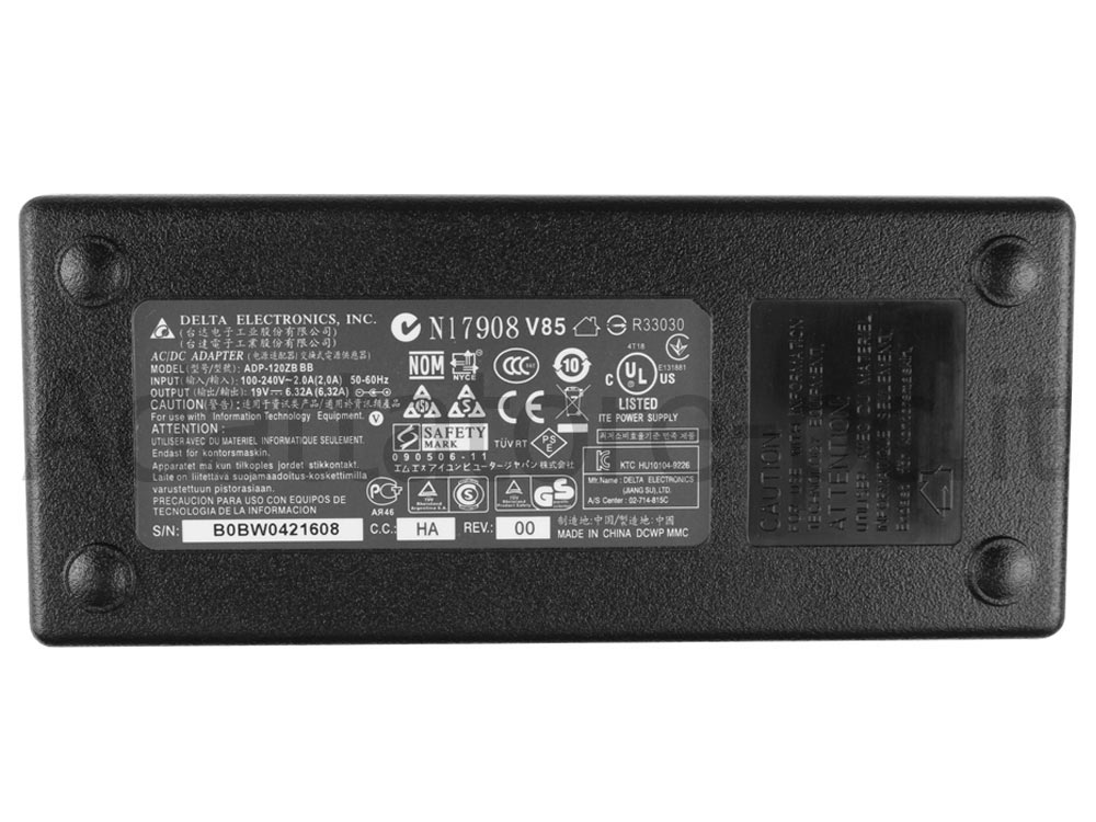 120W Toshiba Hi-Speed Port Replicator III+ PA5116U-2PRP Alimentatore