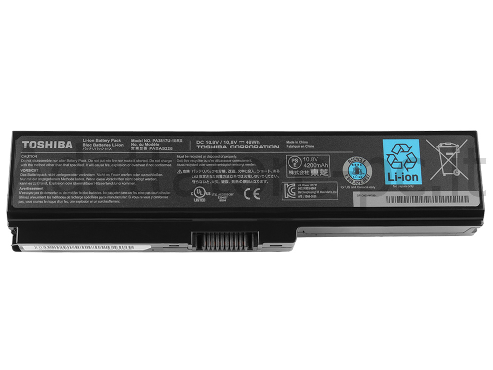 4200mAh Batteria Toshiba A660-ST2NX2 A660-ST3N01X A660-ST3NX1